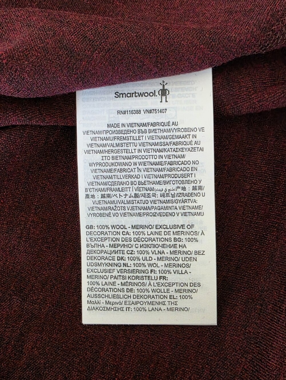 Smartwool Merino 250 Base Layer Crew Black Cherry Women’s M NWT Thermal Wool Top - Picture 7 of 13
